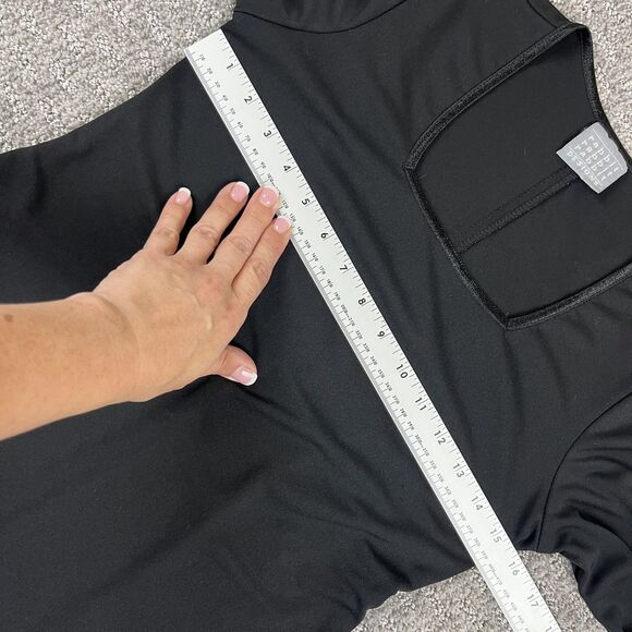 Rabbit Rabbit Designs Dress Womens Size 6 Black Long Sleeve Square Neck USA Made - Picture 7 of 8